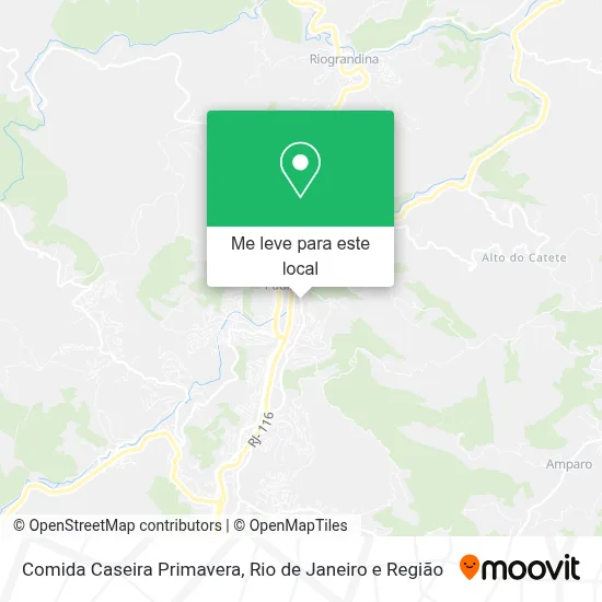 Comida Caseira Primavera mapa