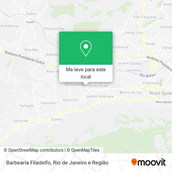 Barbearia Filadelfo mapa