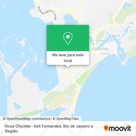 Rosa Chiclete - Kell Fernandes mapa