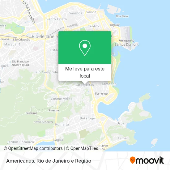 Americanas mapa