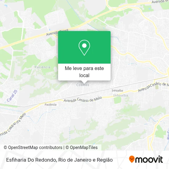 Esfiharia Do Redondo mapa