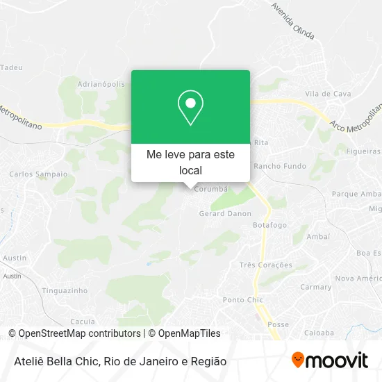 Ateliê Bella Chic mapa
