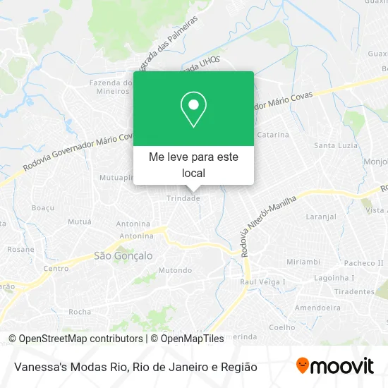 Vanessa's Modas Rio mapa