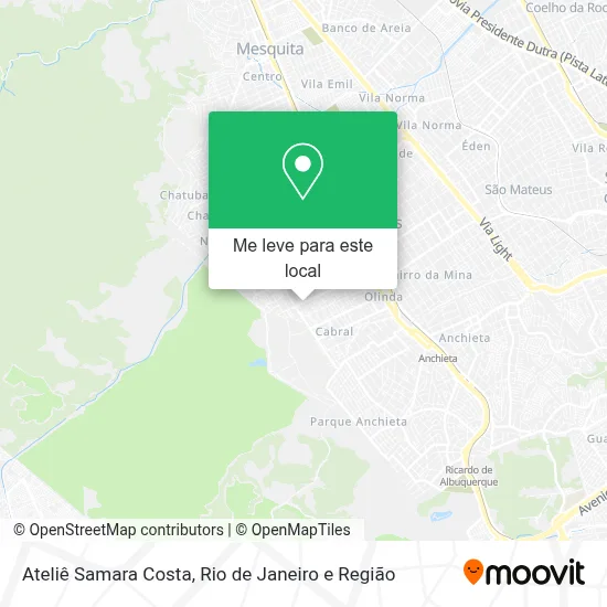 Ateliê Samara Costa mapa