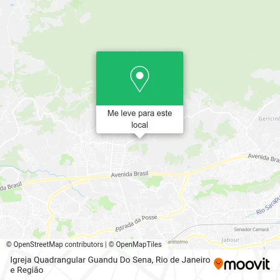 Igreja Quadrangular Guandu Do Sena mapa