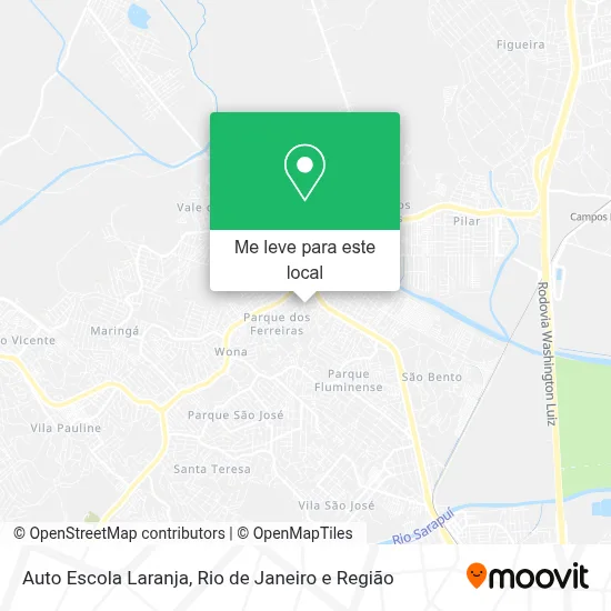 Auto Escola Laranja mapa