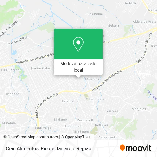 Crac Alimentos mapa