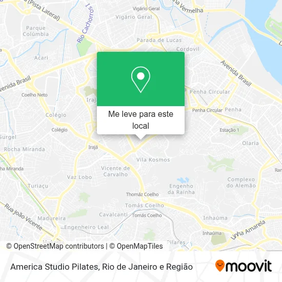 America Studio Pilates mapa