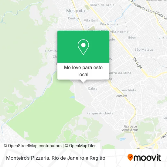 Monteiro's Pizzaria mapa