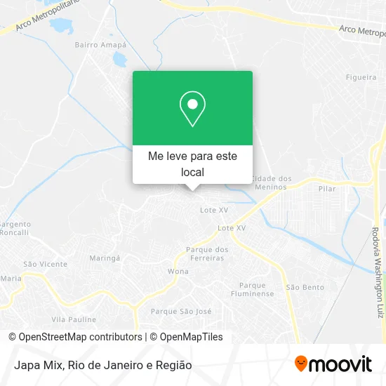 Japa Mix mapa