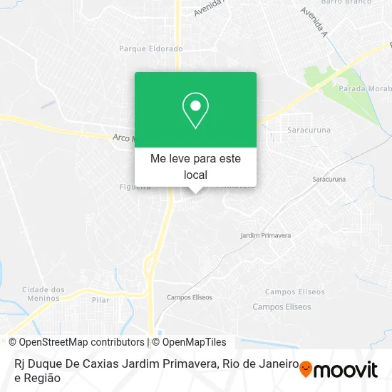 Rj Duque De Caxias Jardim Primavera mapa