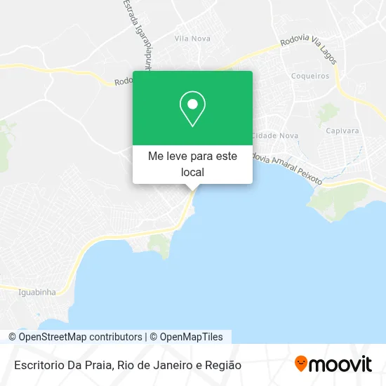 Escritorio Da Praia mapa