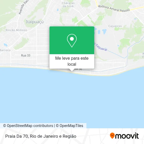 Praia Da 70 mapa