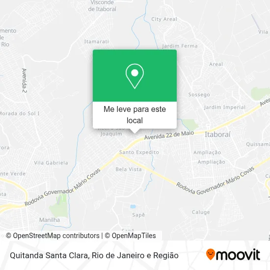 Quitanda Santa Clara mapa