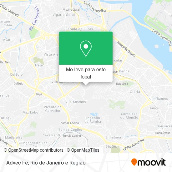 Advec Fé mapa