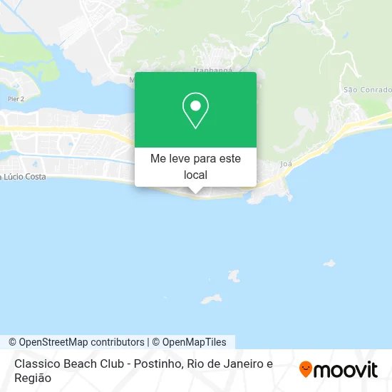 Classico Beach Club - Postinho mapa