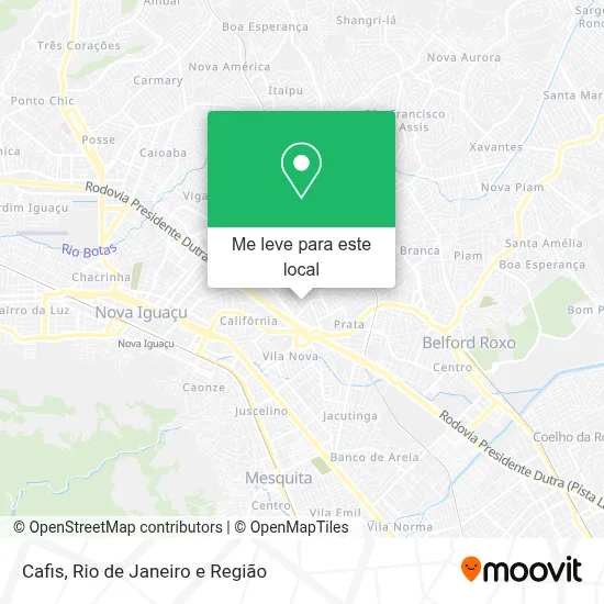 Cafis mapa