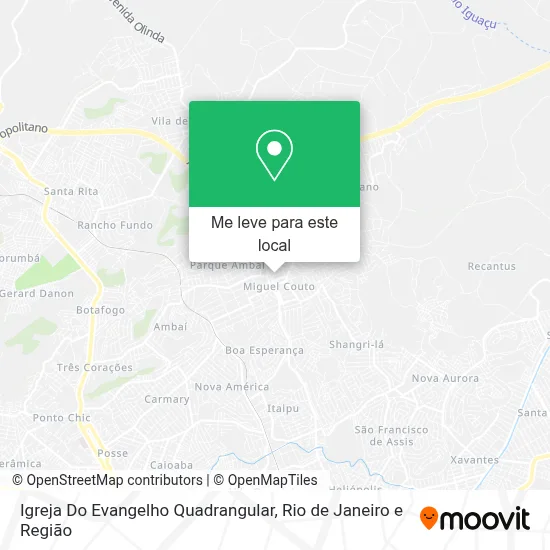 Igreja Do Evangelho Quadrangular mapa