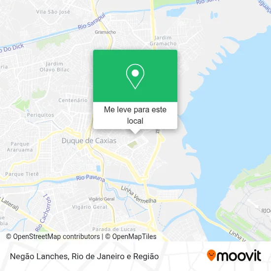 Negão Lanches mapa