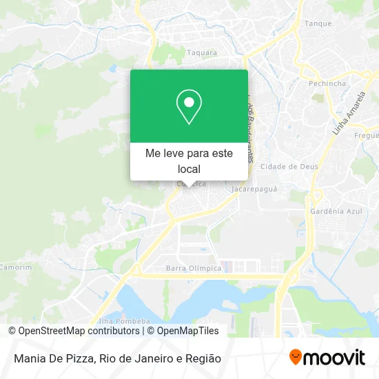 Mania De Pizza mapa
