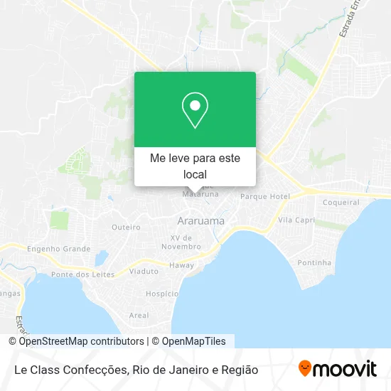 Le Class Confecções mapa