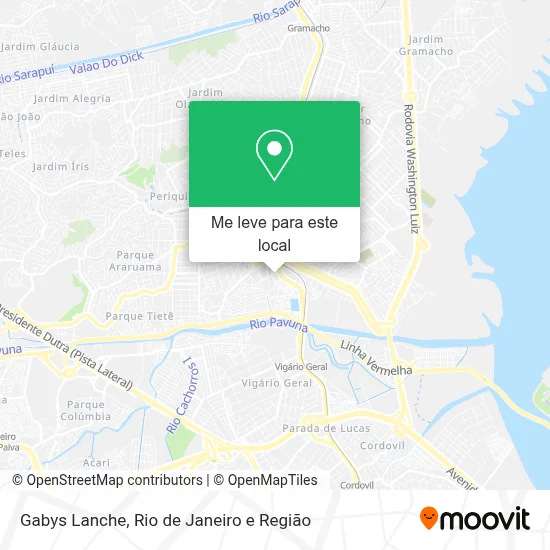 Gabys Lanche mapa