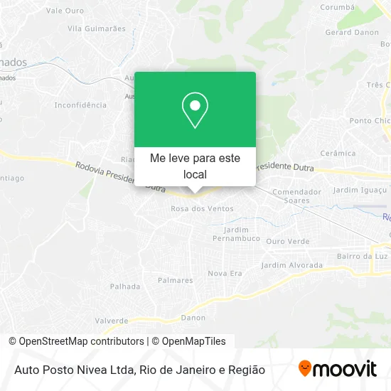 Auto Posto Nivea Ltda mapa