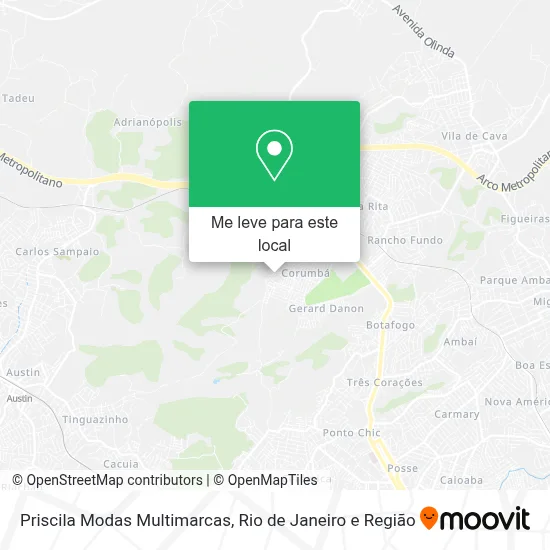 Priscila Modas Multimarcas mapa