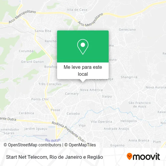 Start Net Telecom mapa