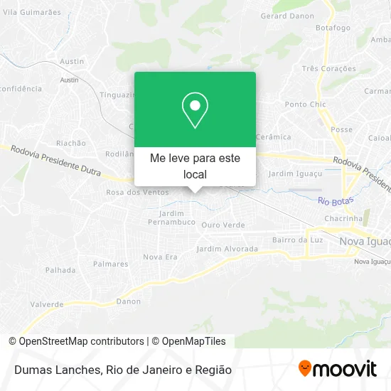 Dumas Lanches mapa