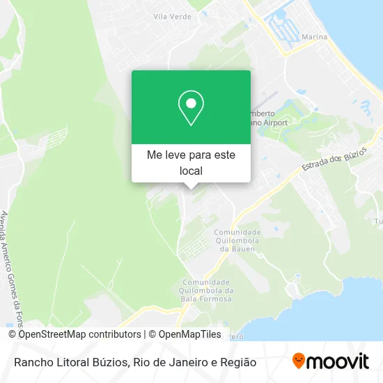 Rancho Litoral Búzios mapa