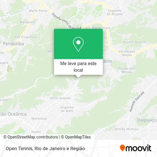 Open Tennis mapa