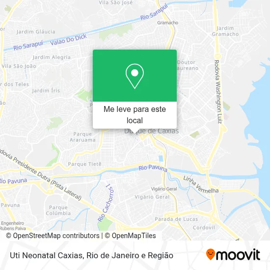 Uti Neonatal Caxias mapa