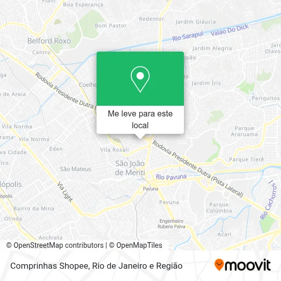 Comprinhas Shopee mapa