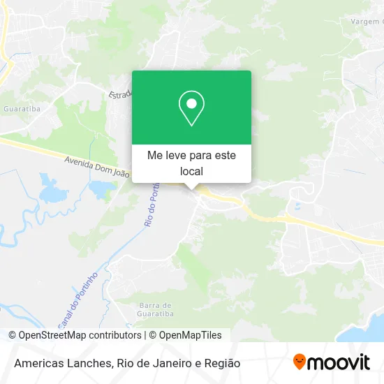 Americas Lanches mapa