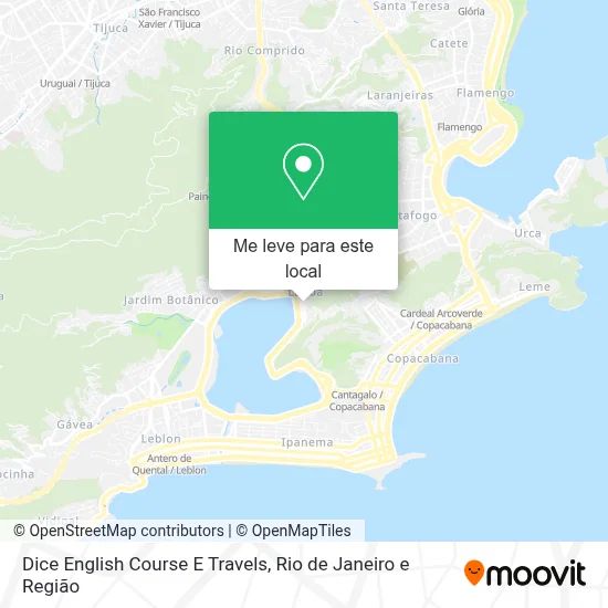 Dice English Course E Travels mapa