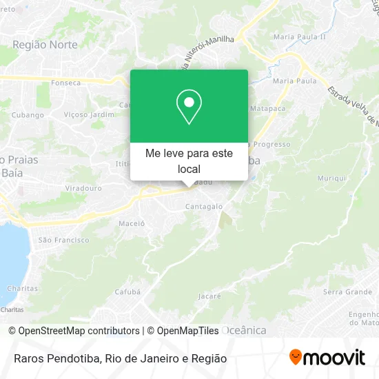 Raros Pendotiba mapa