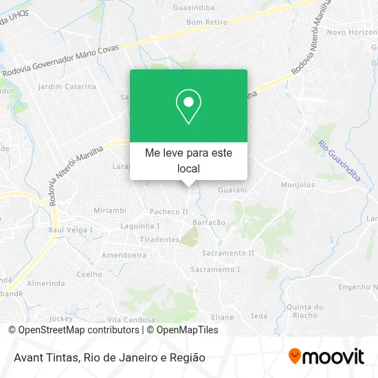 Avant Tintas mapa