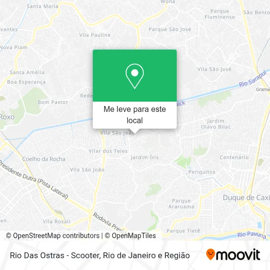 Rio Das Ostras - Scooter mapa
