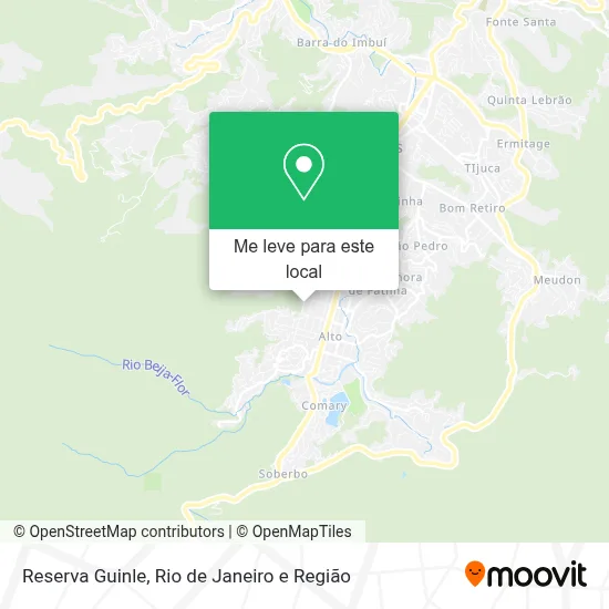 Reserva Guinle mapa