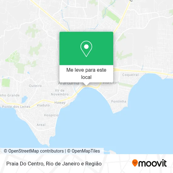 Praia Do Centro mapa
