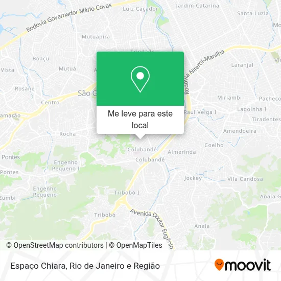 Espaço Chiara mapa
