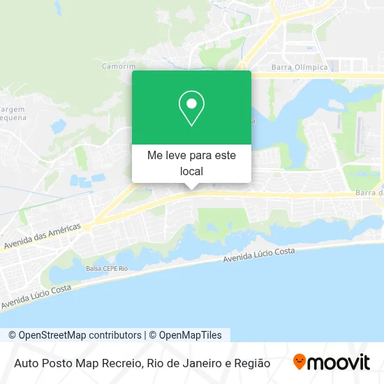 Auto Posto Map Recreio mapa
