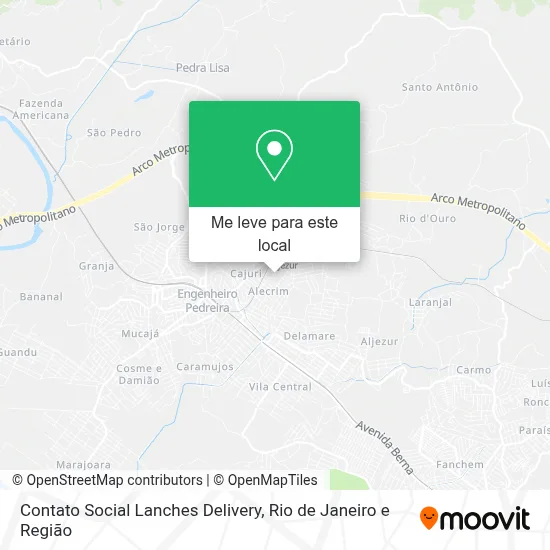 Contato Social Lanches Delivery mapa