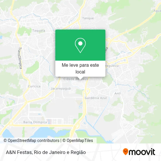 A&N Festas mapa
