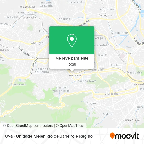 Uva - Unidade Meier mapa