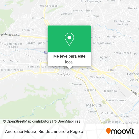 Andressa Moura mapa
