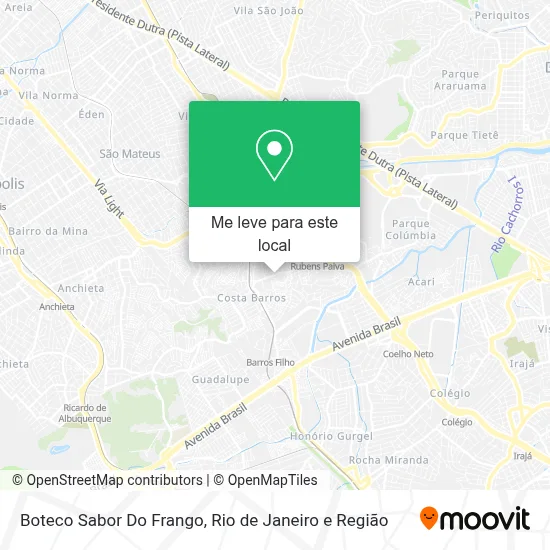 Boteco Sabor Do Frango mapa