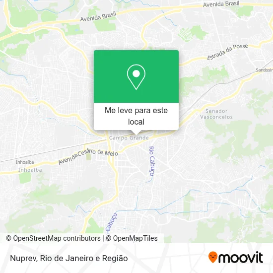 Nuprev mapa