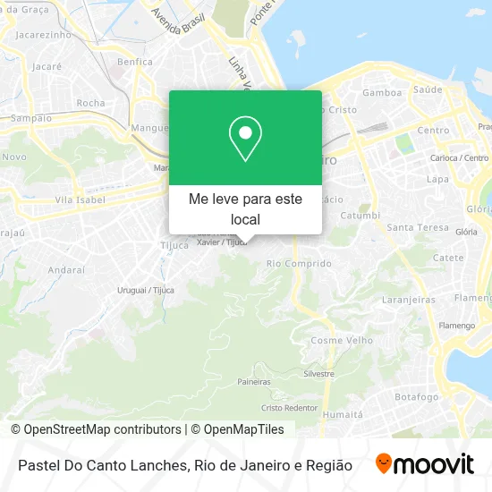Pastel Do Canto Lanches mapa